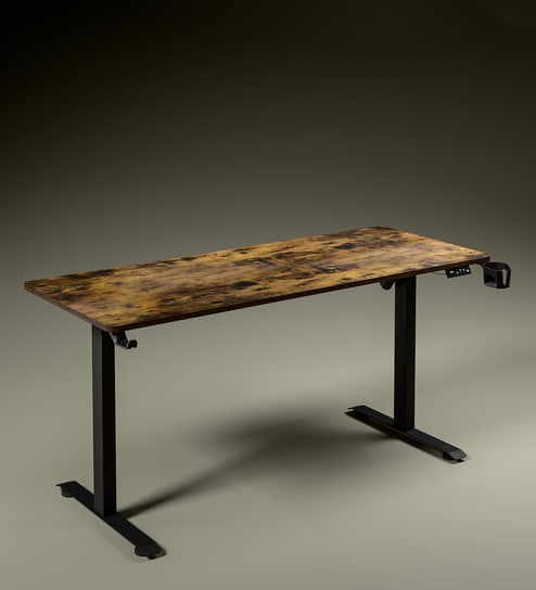 GT ImperiumPro 5FT Electric Height Adjustable Table in Brown Colour