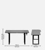GT Alex Study Table in Black Colour