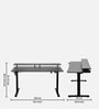 Gt Elevate Electric Height Adjustable Table In Black Finish