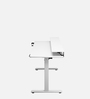 Gt Elevate Electric Height Adjustable Table In White Finish