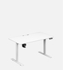 GT Imperium NEL Electric Height Adjustable Table in White Colour
