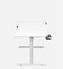 GT Imperium NEL Electric Height Adjustable Table in White Colour