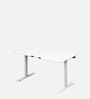 GT Imperium NEL Electric Height Adjustable Table in White Colour