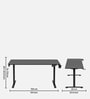 GT ImperiumPro 5FT Electric Height Adjustable Table in Black Colour