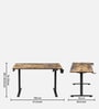 GT ImperiumPro 4FT Electric Height Adjustable Table in Brown Colour