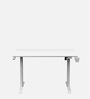 GT ImperiumPro 4FT Electric Height Adjustable Table in White Colour