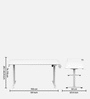 GT ImperiumPro 5FT Electric Height Adjustable Table in White Colour