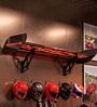 Gt4 Rs Porsche Spoiler 42 Inches Shelf Red On Black   Wall Mounted Car Spoiler Shelf
