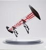 Gt4 Rs Porsche Spoiler 27 Inches Shelf Red On White   Wall Mounted Car Spoiler Shelf