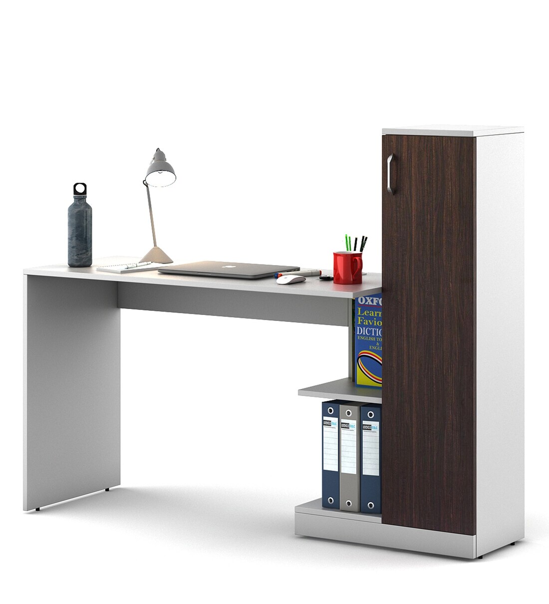 Buy Guide Writing Table in Frosty White Colour by A Globia Creations