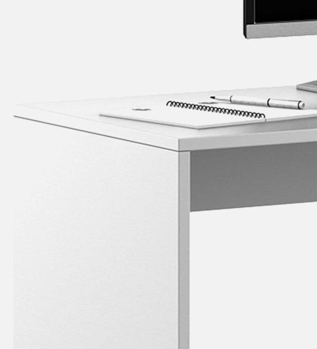 Guide writing table in deals frosty white colour