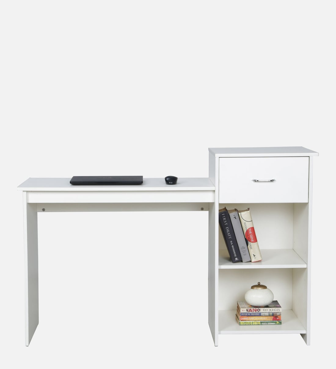 Guide writing table in shop frosty white colour