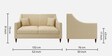 Guildford Fabric 2 Seater Sofa In Beige Color Guildford Fabric 2 Seater Sofa In Beige Color