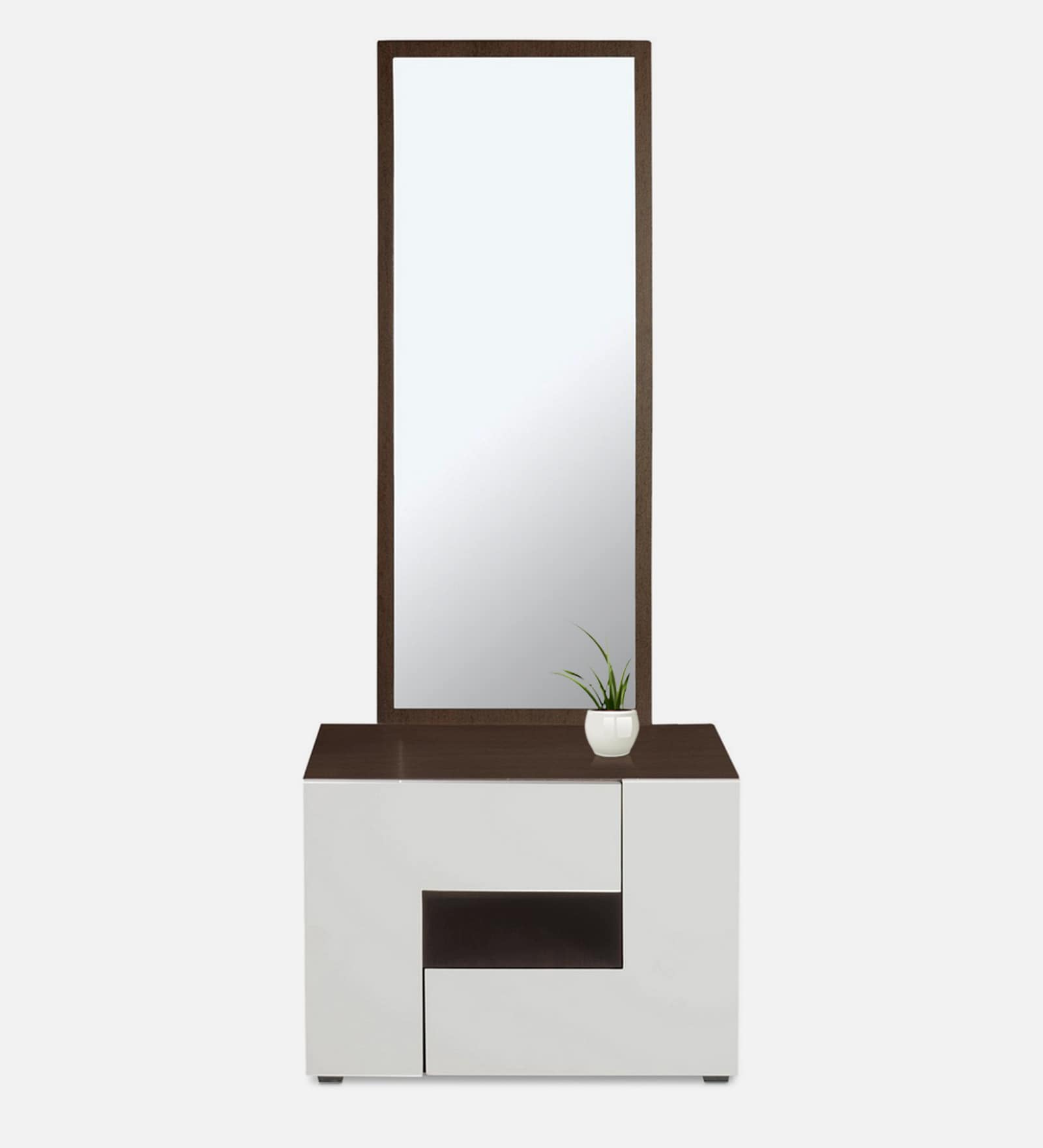 Buy Guardian Dressing Table in White & Walnut Finish at 73% OFF by ...