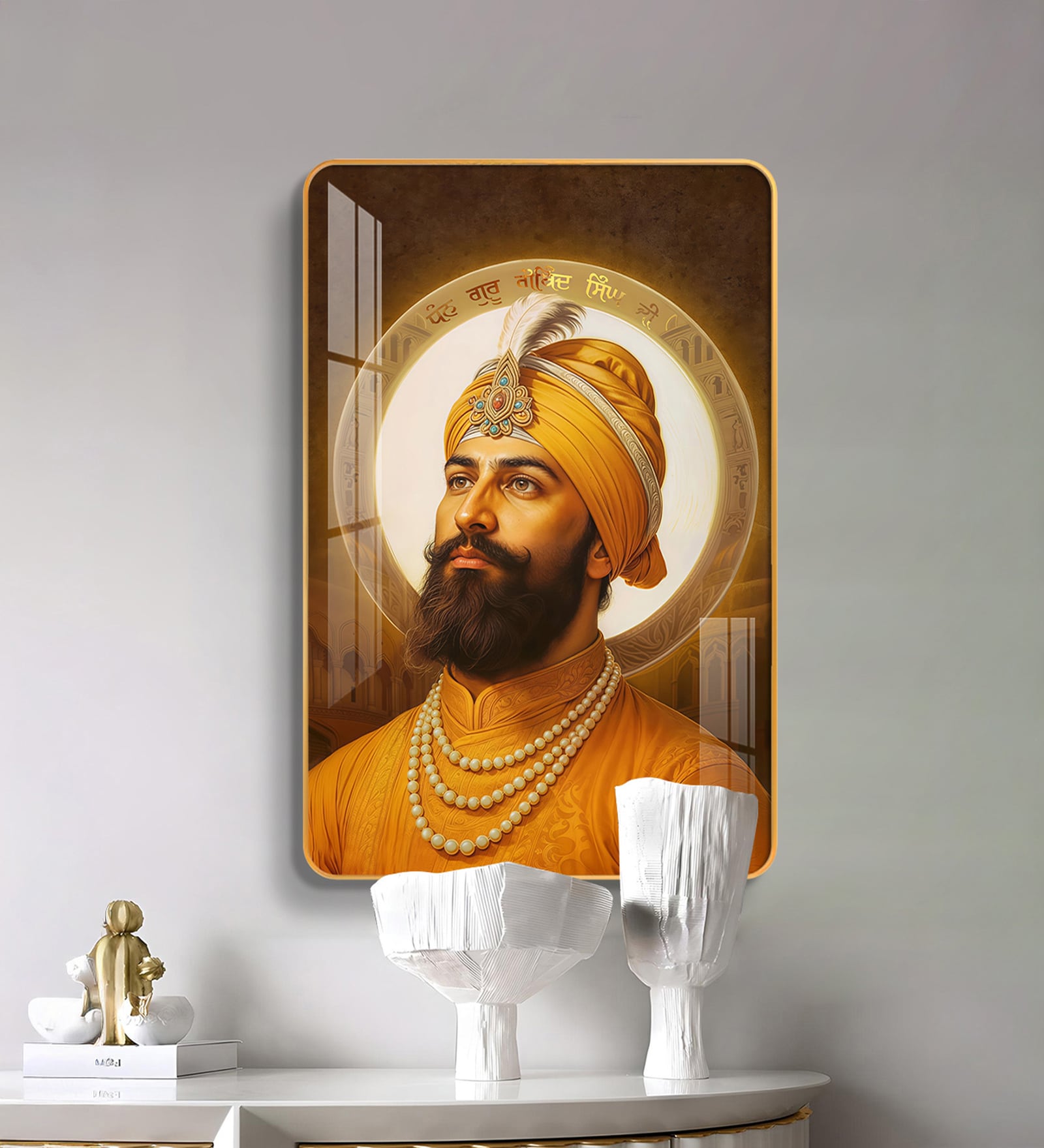 Guru Govind Singh Ji MDF Wood Acrylic Wall Art