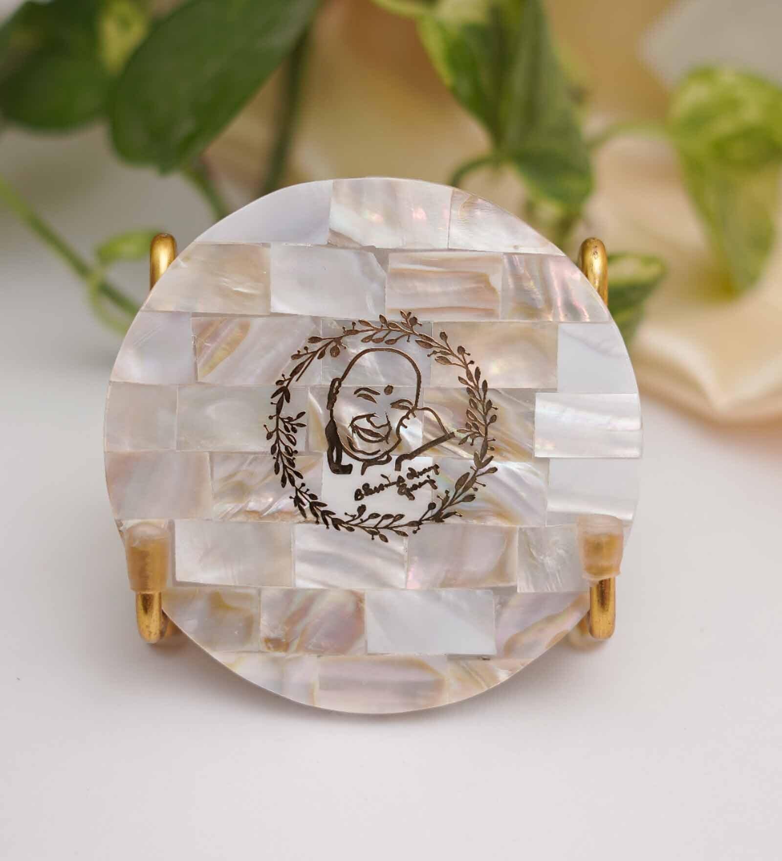 GURU JEE Metal Holder with Mother of Pearl
