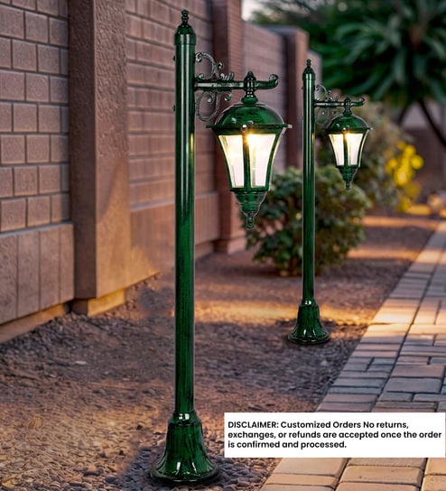 Guiding Lights of Yesteryear: Ornate Bollard & Downward Lamp - Cast a Classic Glow on Walks & Drives 7 fit