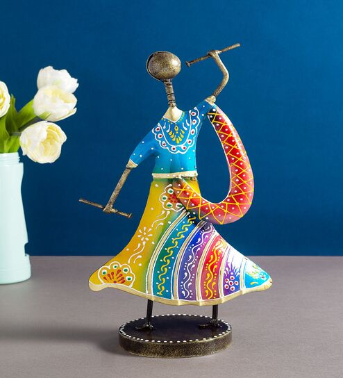 Dandia Multicolour Wrought Iron Figurine
