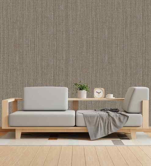 Gunmetal Beige Design Subtle Elegance Modern Style Wallpaper