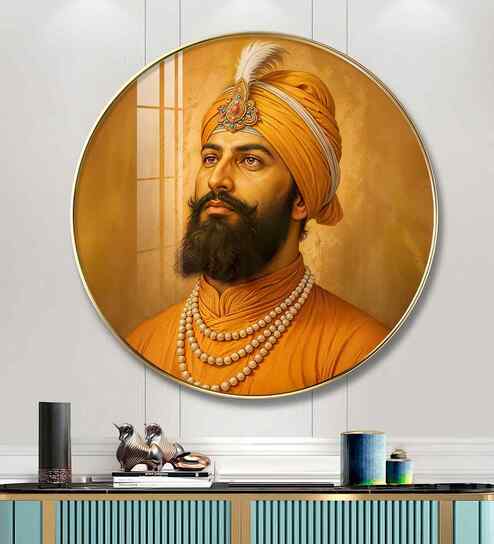 Guru Gobind Singh Acrylic Round Wall Art