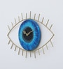 Guardian Gaze Golden Wood & Iron Novelty Wall Clock