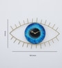 Guardian Gaze Golden Wood & Iron Novelty Wall Clock