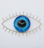 Guardian Gaze Golden Wood & Iron Novelty Wall Clock