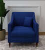 Guildford Fabric 1 Seater Sofa In Navy Blue Color