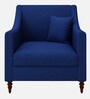 Guildford Fabric 1 Seater Sofa In Navy Blue Color