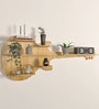 Guitar Backlit Designer Wooden Wall Shelf
