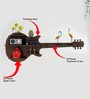 Guitar Backlit Designer Wooden Wall Shelf