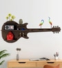 Guitar Backlit Designer Wooden Wall Shelf