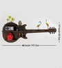 Guitar Backlit Designer Wooden Wall Shelf
