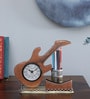 Guitar Multicolour Iron  Table Clock