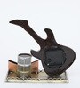 Guitar Multicolour Iron  Table Clock