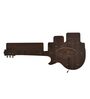 Guitar Wall Shelf With Back Light In Walnut Finish