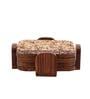 Gul Brown Sheesham Wood (Set of 4) Table Coaster with Stand
