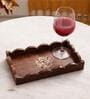 Gul Brown Sheesham Wood Serving Tray