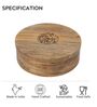 Gul Hand Crafted Mango Wood Chapati Box with Fine Carving Lid