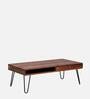 Gumina Sheesham Wood Coffee Table In Rustic Teak Finish
