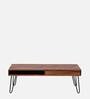 Gumina Sheesham Wood Coffee Table In Rustic Teak Finish