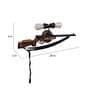 Gun Rifle Novelty Wall Light (Black & Natural Finish)