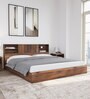 Gunner King Size Bed in Wenge Finish with Box Storage