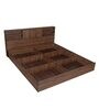 Gunner King Size Bed in Wenge Finish with Box Storage