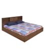 Gunner King Size Bed in Wenge Finish with Box Storage