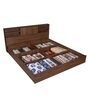 Gunner King Size Bed in Wenge Finish with Box Storage