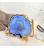 GURU JEE Metal Holder with Blue Agate