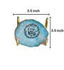 GURU JEE Metal Holder with Turquoise Agate