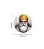 Guru Nanak Dev Acrylic Round Wall Art