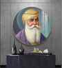 Guru Nanak Ji Acrylic Round Wall Art